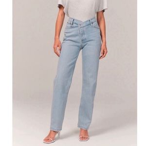 Abercrombie & Fitch The Dad High Rise Curve Love Jeans Size 6/28